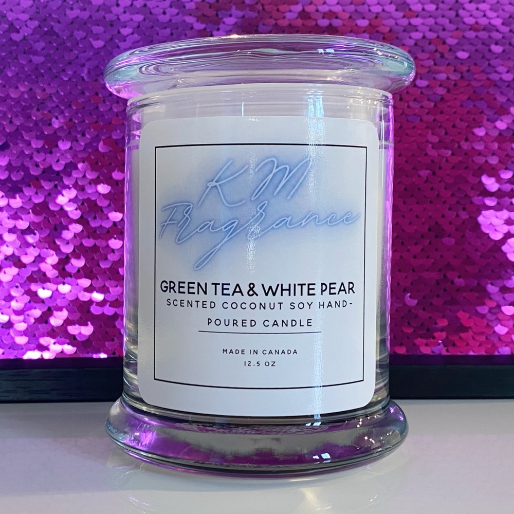 Green Tea/White PearSoy/Coconut Hand-poured Candle